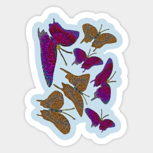 Kaleidoscope of Butterflies Sticker